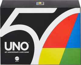 UNO Premium 50th Anniversary Edition Matching Card Game Featuring Commem... - $20.83