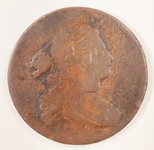 1798 1C Grand Cents En About Bon État, Weak But Lisible Date, Marron Cou... - $114.53 CAD