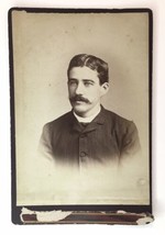 Antique Cabinet Card Late 1800s Photo of  Man by J. Jeanes Chester, PA - £13.32 GBP