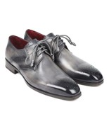 Paul Parkman Mens Shoes Derby Gray Grey Medallion Toe Laces Handmade 658... - $399.99