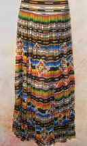 Vintage Collection Rainbow Saltillo Long Skirt - £51.11 GBP