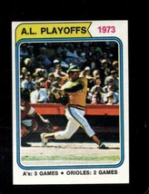 1974 Topps #470 A.L. Playoffs Ex Athletics Reggie Jackson Hof *X80726 - £3.66 GBP