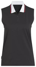 adidas Women&#39;s Beyond The Course Twistknit Sleeveless Golf Polo Black Me... - $552.13 MXN