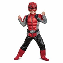new Beast Morphers RED POWER RANGER Toddler Boys 3T-4T Halloween Muscle Costume - £19.76 GBP