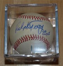 Ralph Terry Autographed Baseball Signed Yankees WS MVP - $98.95