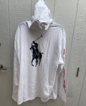 Polo Ralph Lauren Big pony Back White pullover hoodie XXL NWT - $64.00