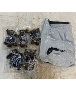 (200 Quantity) 4 Bags of 50-Pack Mini Round 3/4&quot; Clear Lens Amber LED Bu... - $85.73