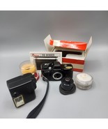 Pentax Auto 110 Mini SLR Film Camera + 18mm 24mm Lenses Winder Flash Fil... - £94.45 GBP