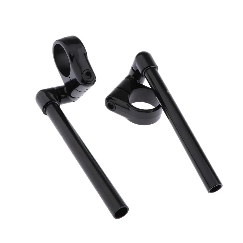 50mm 7/8 inch Motorcycle CNC Aluminum Fork Tube Clip-on Handlebar Replaceable - £75.77 GBP