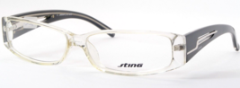 Sting Por De Rigo VS6353 0P79 Transparente / Negro/Plata Gafas 54-13-140mm - £50.58 GBP