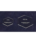 2 Pc Actual Size Hexagon Set -3&quot; and 4.5&quot;- 1/8&quot; Thick - $17.65