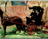 Gurney Doll Collection Horse &amp; Carriage Custer SD UNP Chrome Postcard I3 - £3.85 GBP