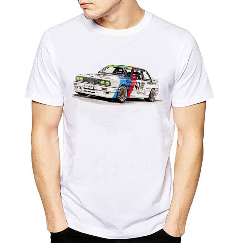 BMW M3 E30 Racing white t-shirt - $17.82+