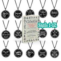 Black Necklace Of Demon Sigil From The Lesser Key Of Solomon | Goetia Magick Pen - £14.05 GBP