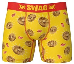 SWAG Kellogg&#39;s EGGO Waffles Bright Colorful Yellow Boxer Briefs Men&#39;s M (31-33) - £13.64 GBP