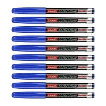 10 x Fine Tip Permanent Marker Pen Pens Blue CD DVD OHP Marker Water Pro... - £8.00 GBP