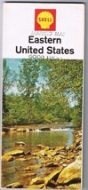 Eastern United States Shell Road Map 1967 Marked Jacksonville-Myrtle B-T... - $7.19