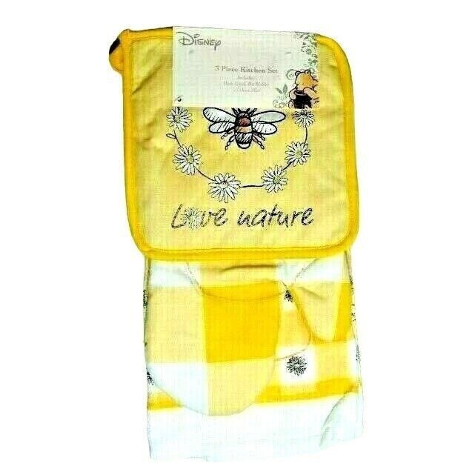 Disney Winnie the Pooh Kitchen Towel Potholder Oven Mitt Bees Honey Pot ... - $26.97