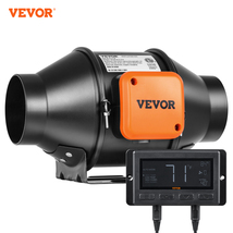 VEVOR Inline Duct Fan, 4 inch 205 CFM Quiet EC-motor Ventilation Exhaust... - $63.99