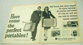 1959 Print Ad RCA Victor Twin TV&#39;s Sportables &amp; Tote-Ables Wireless Remote  - £9.48 GBP