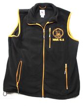 NRA - ILA Full Zip Up Fleece Orange &amp; Black Double Pocket Logo Vest Men’... - $17.91