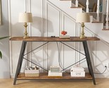 Console Table With Charging Station, 55&#39;&#39; Narrow Long Sofa Table Entrywa... - $203.99