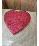 Russell Stover Soft Top Valentine&#39;s Day RED HEART Shape Empty Candy Box ... - $16.99
