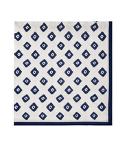 allbrand365 designer Houndstooth And Dot Silk Classic Tie Navy/Blue One Size - £30.51 GBP