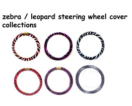 Zebra/Leopard/Safari Car Steering Wheel Cover - £5.38 GBP+