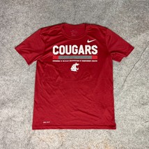 Washington State Cougars Mens Shirt Medium Red White Tee T Nike Dri Fit ... - $18.98