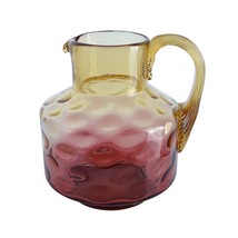c1890 Amberina Art Glass Diminuative pitcher - $98.75