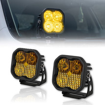Diode Dynamics Stage Series 3&quot; Combo Yellow Amber LED Aluminum Light Pod... - £156.62 GBP