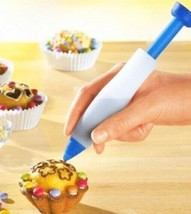 CAKE Writing icing PEN writer dEcoRaTe Pastry cupcake &amp; Food write Silicone Tool - £18.27 GBP
