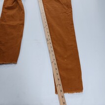 ANA A New Approach Brown Corduroy Women's Straight Fray Leg Pants Size 4 (27×28) image 8