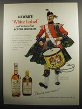 1955 Dewar&#39;s White Label and Victoria Vat Scotch Ad - £15.01 GBP