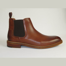 Men's Steve Madden Boot High Top Shoes Slip On Soft Leather Heritage Tan image 7