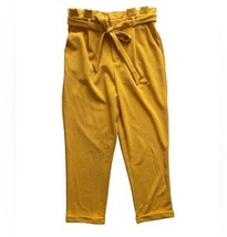 Yellow No Boundaries Paperbag Ankle Pants Cuffed Elastic Waist Jrs Large 11-13 - £11.05 GBP
