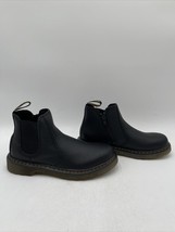 Dr Martens 2976 Yellow Stitch Smooth Leather Chelsea Boots Black Size 4M/5W - £33.47 GBP