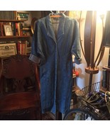 Paris Blues 1980s Vintage denim midi dress Sexy front snaps s 9 Dynasty ... - $54.45