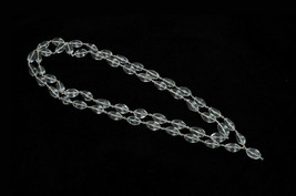 Sphatik Mala Lingam Forma en Plata Pura 54 + 1 Cuentas - $111.05