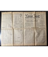 November 1946 Austria Neue Zeit Newspaper After WW2 Time news - $657.74 MXN