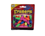 40 COUNT GREENBRIAR COLORFUL PENCIL TOPPER ERASERS NEW IN PACKAGE SCHOOL... - £11.20 GBP