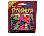 40 COUNT GREENBRIAR COLORFUL PENCIL TOPPER ERASERS NEW IN PACKAGE SCHOOL... - $14.25