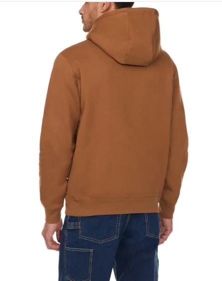 Caterpillar Mens Hoodie Brown Kangaroo Pocket Heavyweight Long Sleeve Item image 3