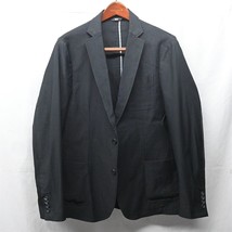 NEW Haggar H26 Large Black Hudson Slim Fit 2 Button Blazer Jacket Sport Coat - £31.96 GBP