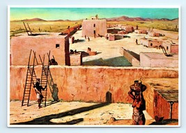 Hohokam Indian Village Life Casa Grande Ruins National Monument AZ Postcard - $5.95
