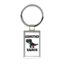 GODMOTHER Saurus : Gift Keychain Birthday Dinosaur T Rex cute Family - £6.28 GBP