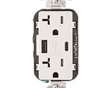 Leviton 20 Amp Tamper Resistant Duplex Outlet with Type A and Type-C USB... - £25.25 GBP