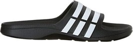 Adidas Men&#39;s Duramo Slide Sandals Slippers Black / White Size 18 - £31.64 GBP