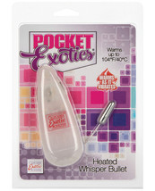 Pocket Exotics Heated Whisper Bullet - Silver - £16.41 GBP